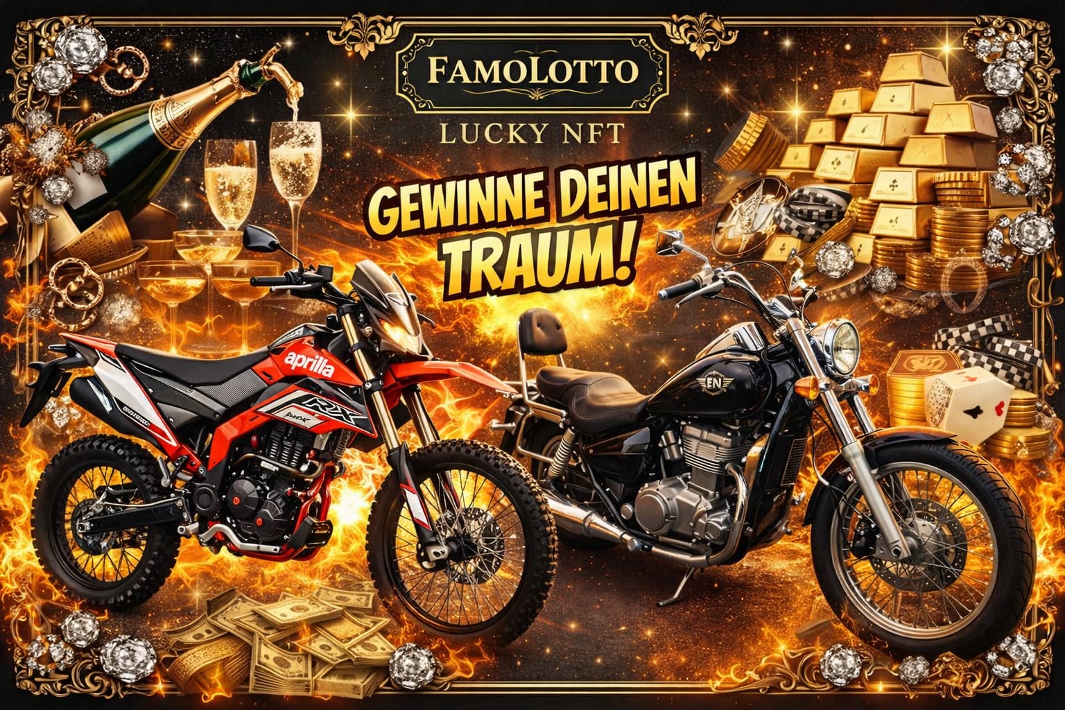 KAWASAKI, CHOPPER 500 CCM- BUY ONE LUCKY NFT GET ONE TICKET FREE