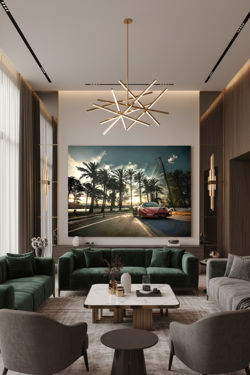 BigDream – Acrylglasbild, glänzend mit Rahmen