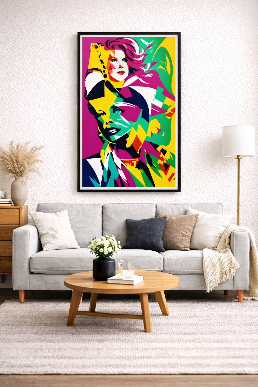 ColorKiss – Acrylglasbild, glänzend mit Rahmen