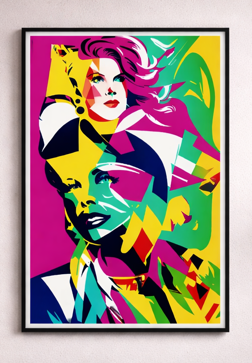 ColorKiss – Acrylglasbild, glänzend mit Rahmen