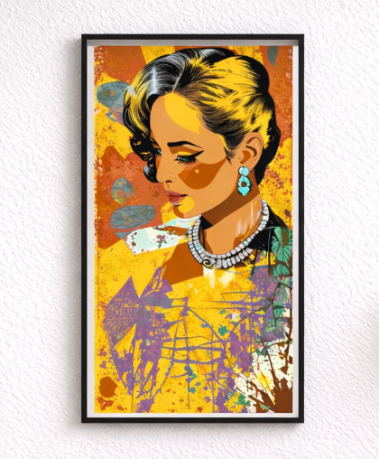 DaddysShyGirl –Acrylglasbild, glänzend mit Rahmen