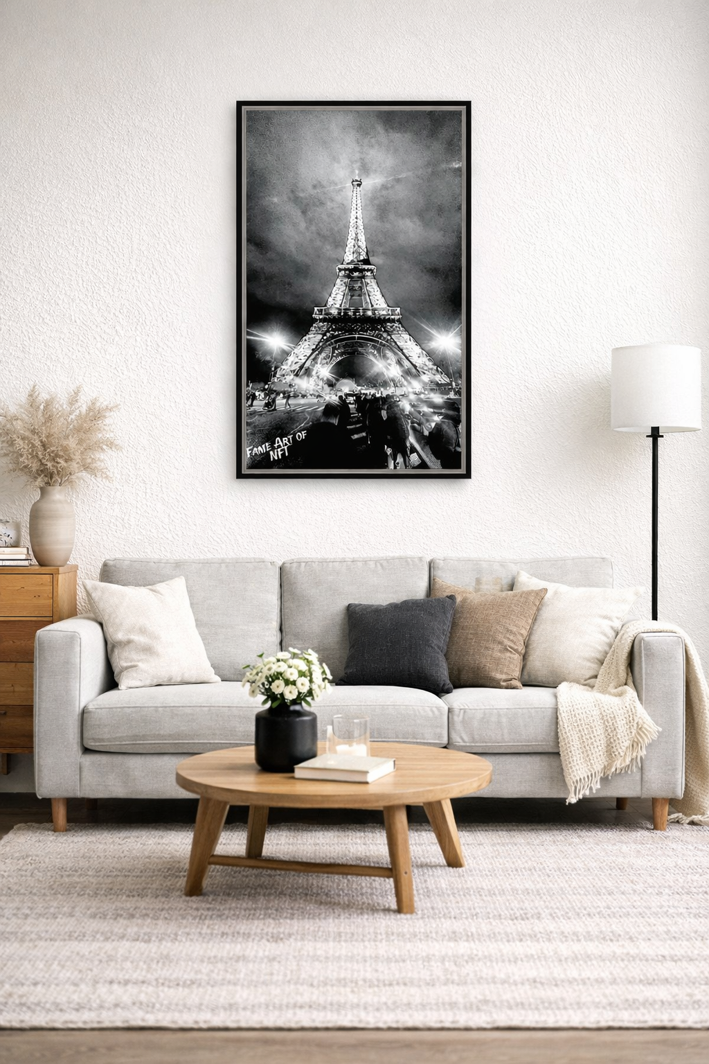 Eiffelturm – Super Large Acrylglasbild, glänzend mit Rahmen