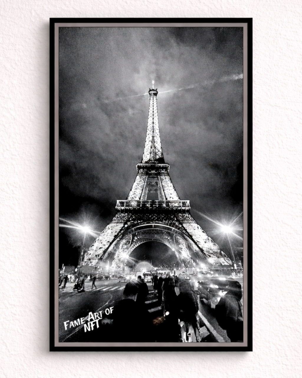 Eiffelturm – Super Large Acrylglasbild, glänzend mit Rahmen