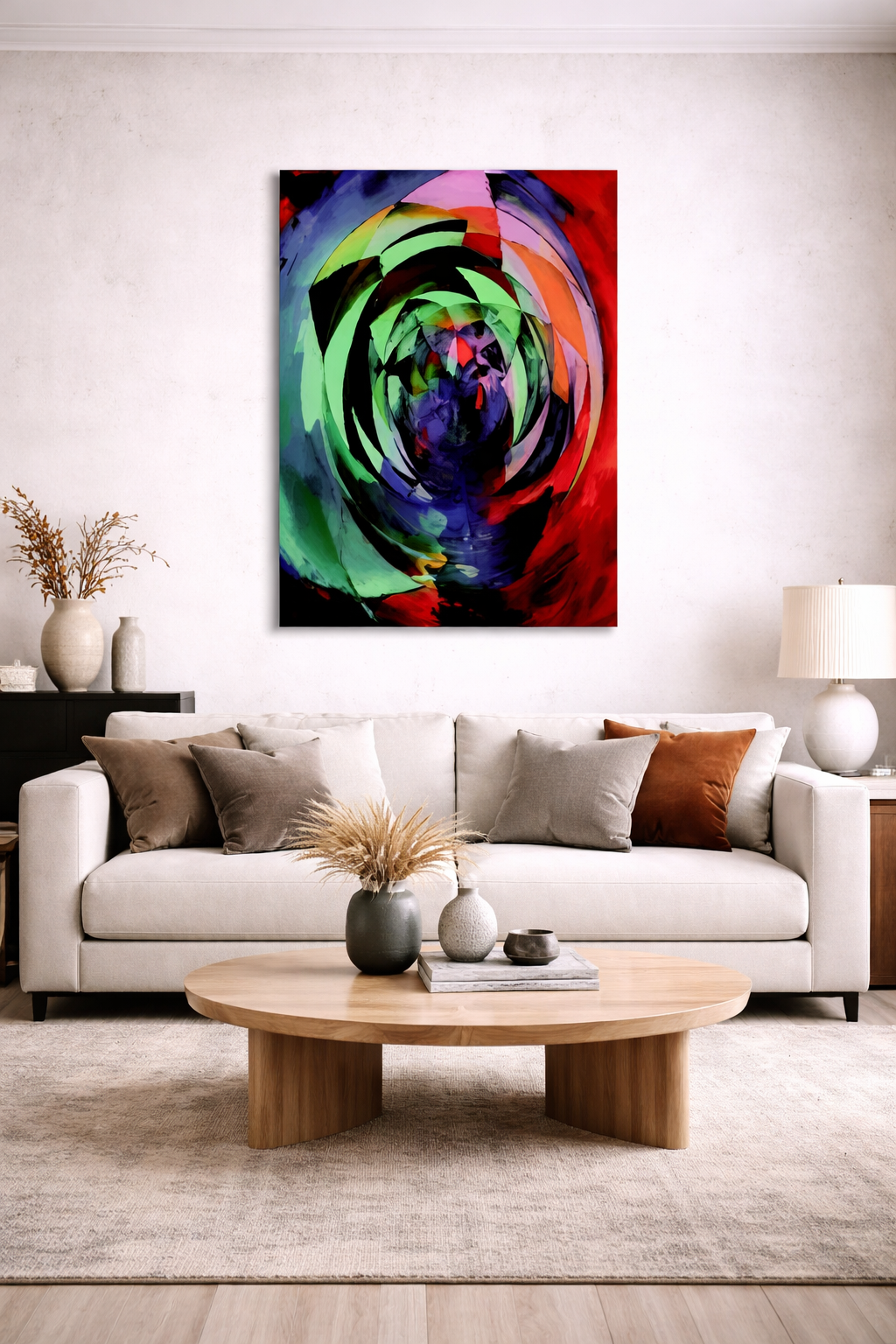 FameMulticolor – Acrylglasbild, glänzend mit Rahmen