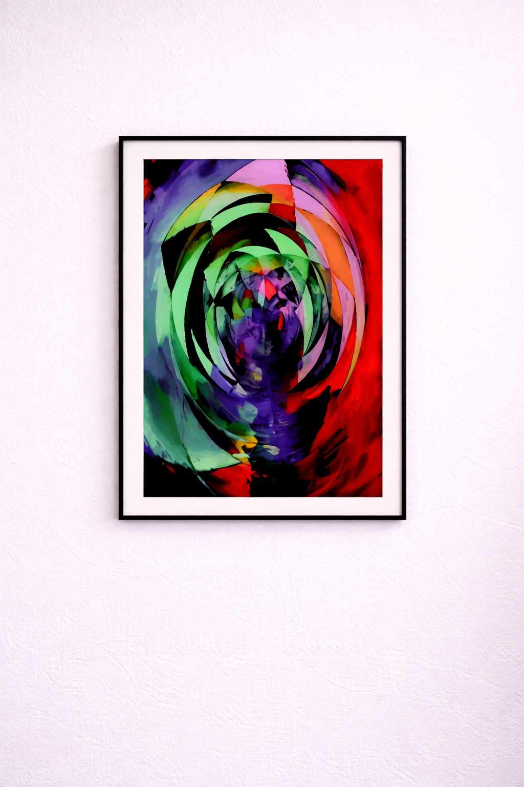 FameMulticolor – Acrylglasbild, glänzend mit Rahmen