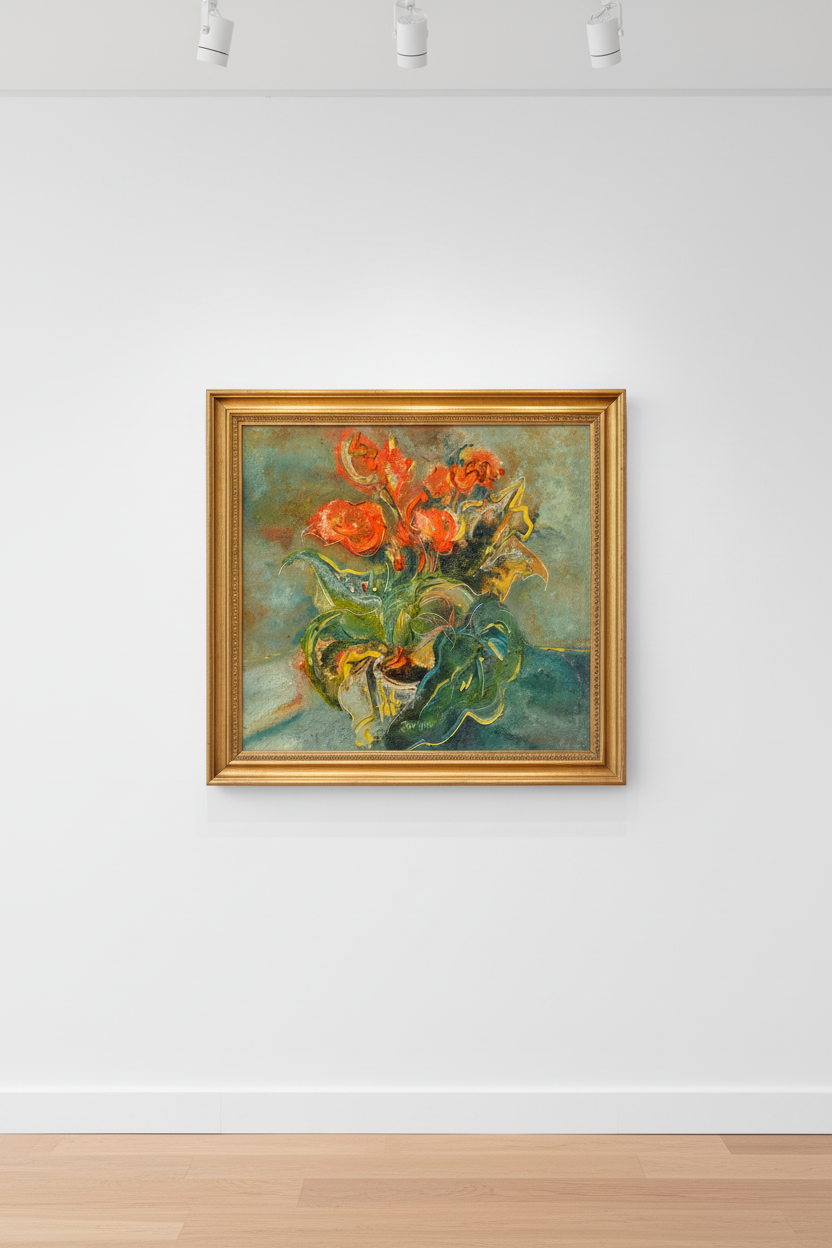 FullBloom – Super Large Acrylglasbild, glänzend mit Rahmen