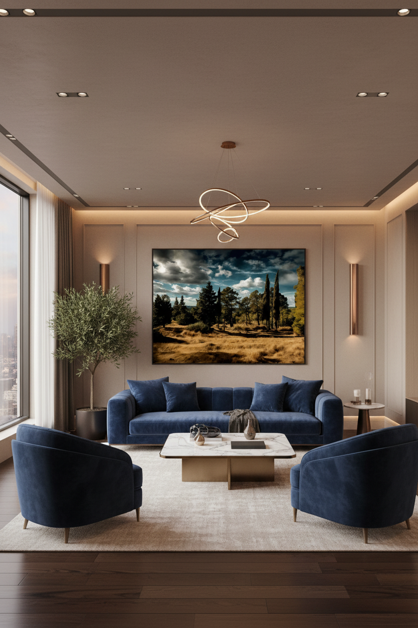 GhostForest – Acrylglasbild, glänzend mit Rahmen