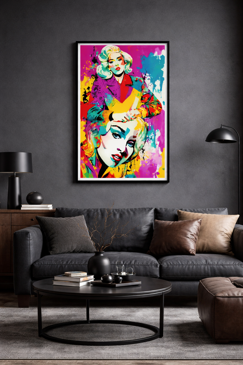 KissMe –Acrylglasbild, glänzend mit Rahmen