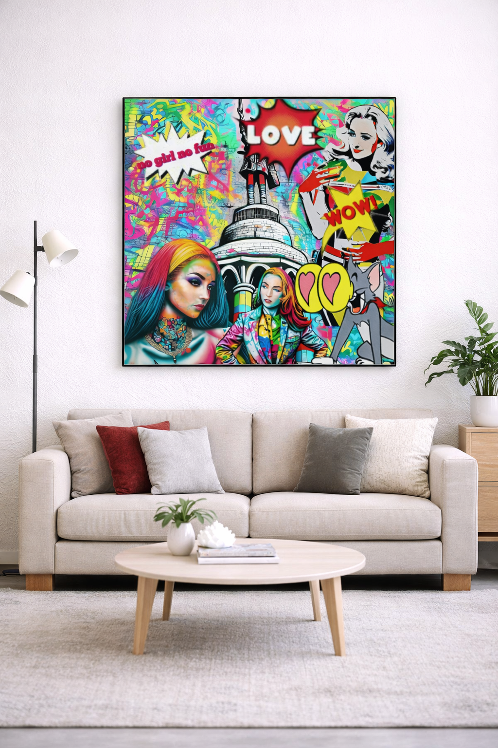 MagicGirls – Acrylglasbild, glänzend mit Rahmen