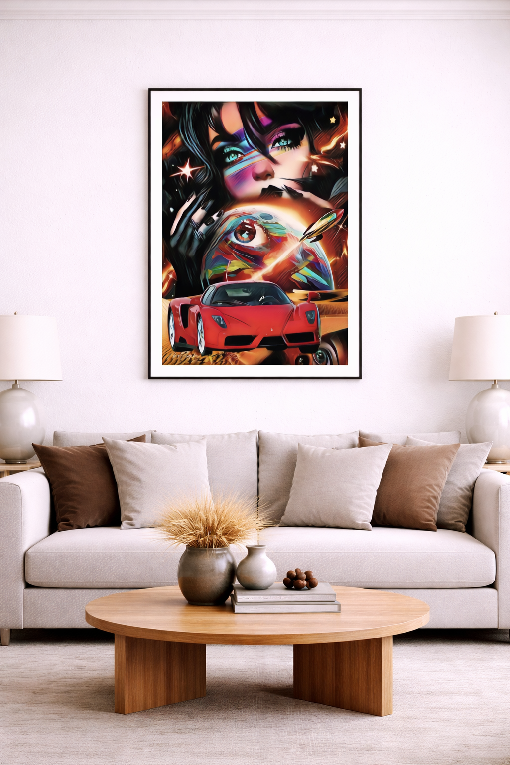 Men'sWorld – Acrylglasbild, glänzend mit Rahmen