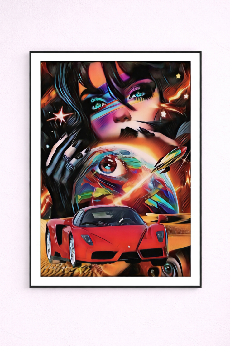 Men'sWorld – Acrylglasbild, glänzend mit Rahmen