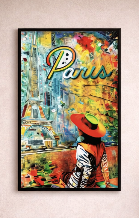 ParisColor – Acrylglasbild, glänzend mit Rahmen