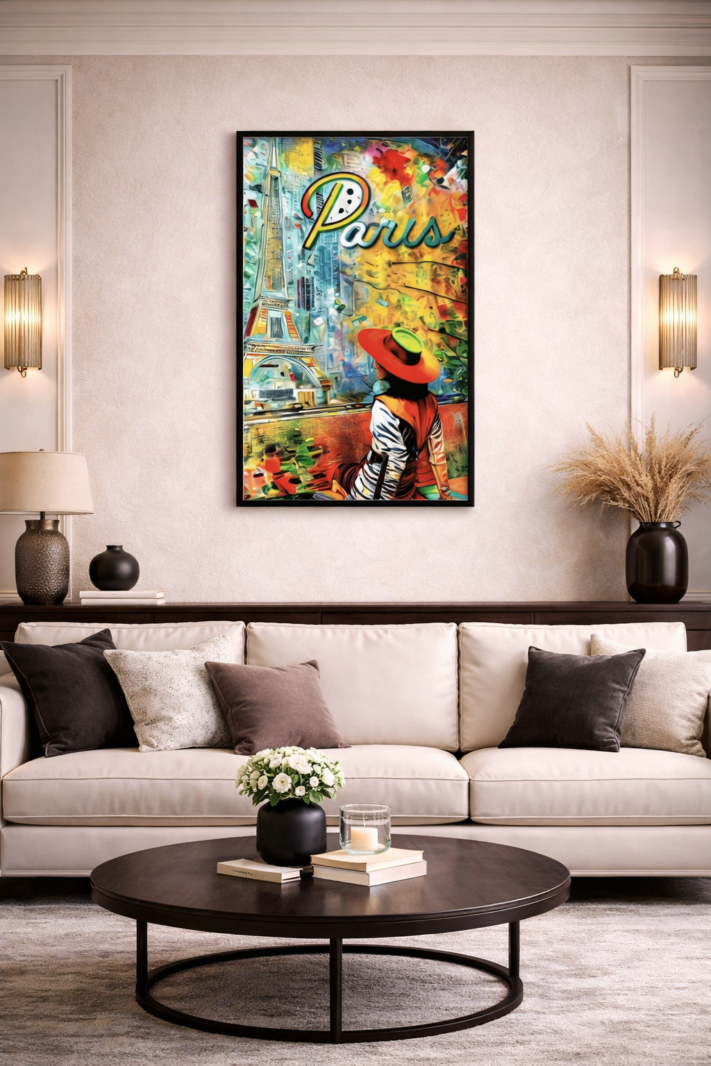 ParisColor – Acrylglasbild, glänzend mit Rahmen