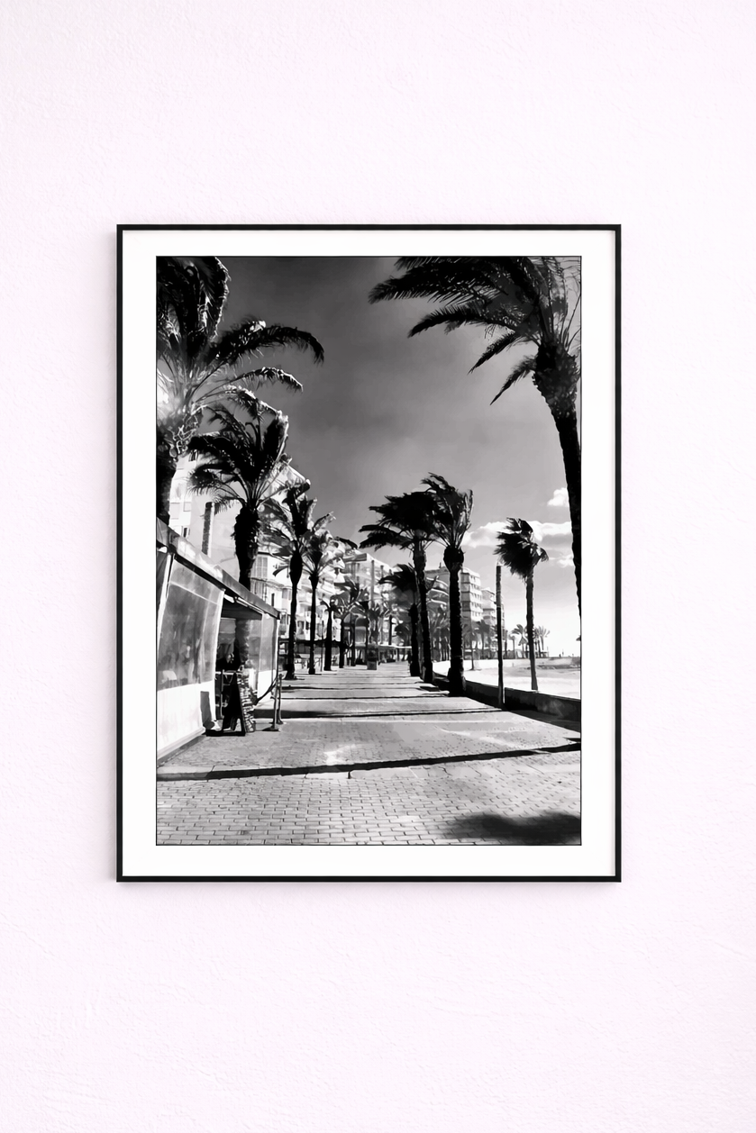 SWBeach – Acrylglasbild, glänzend mit Rahmen