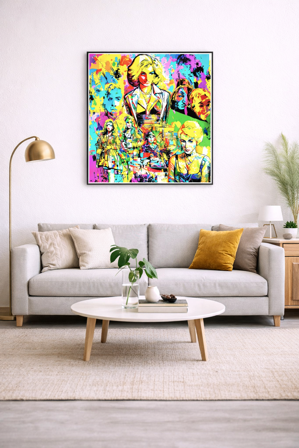 TheDianas – Acrylglasbild, glänzend mit Rahmen