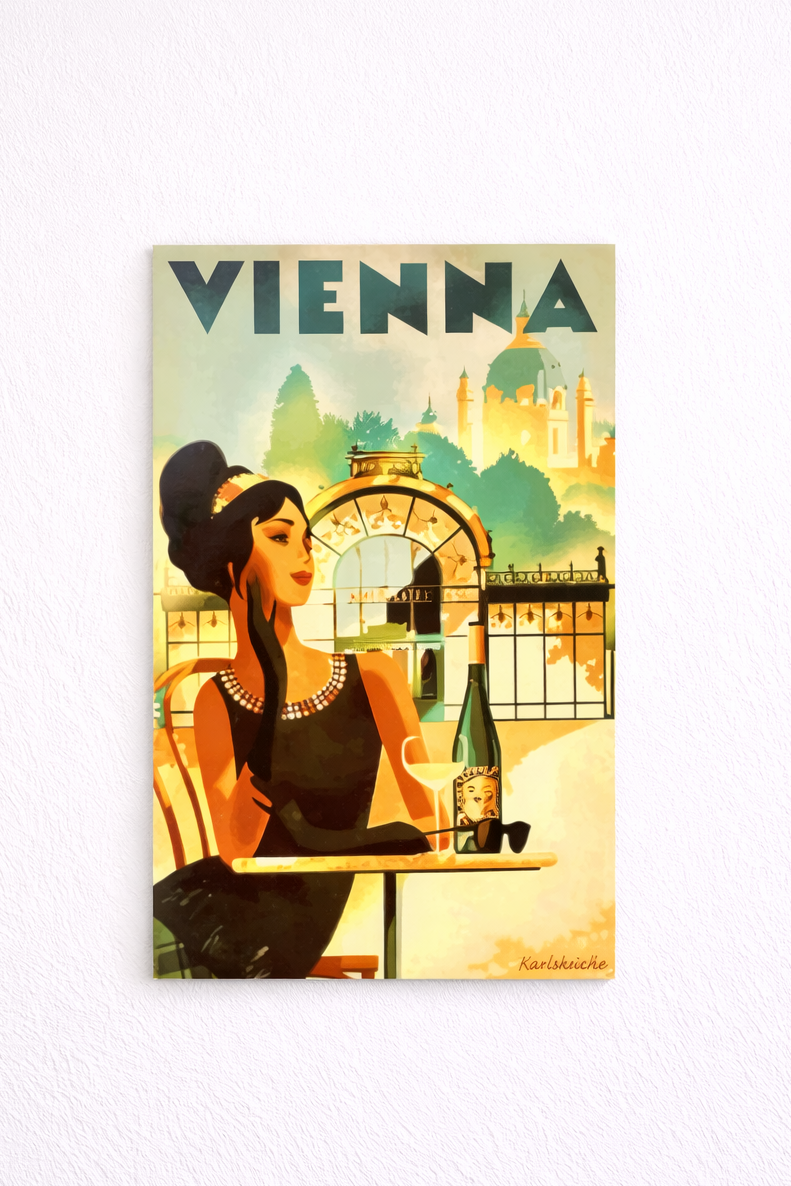 ViennaCulture – Acrylglasbild, glänzend mit Rahmen
